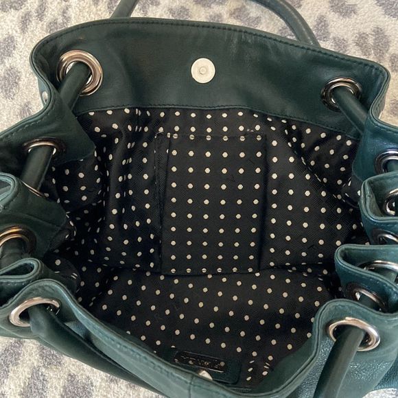 Furla dark green satchel - Picture 12 of 12